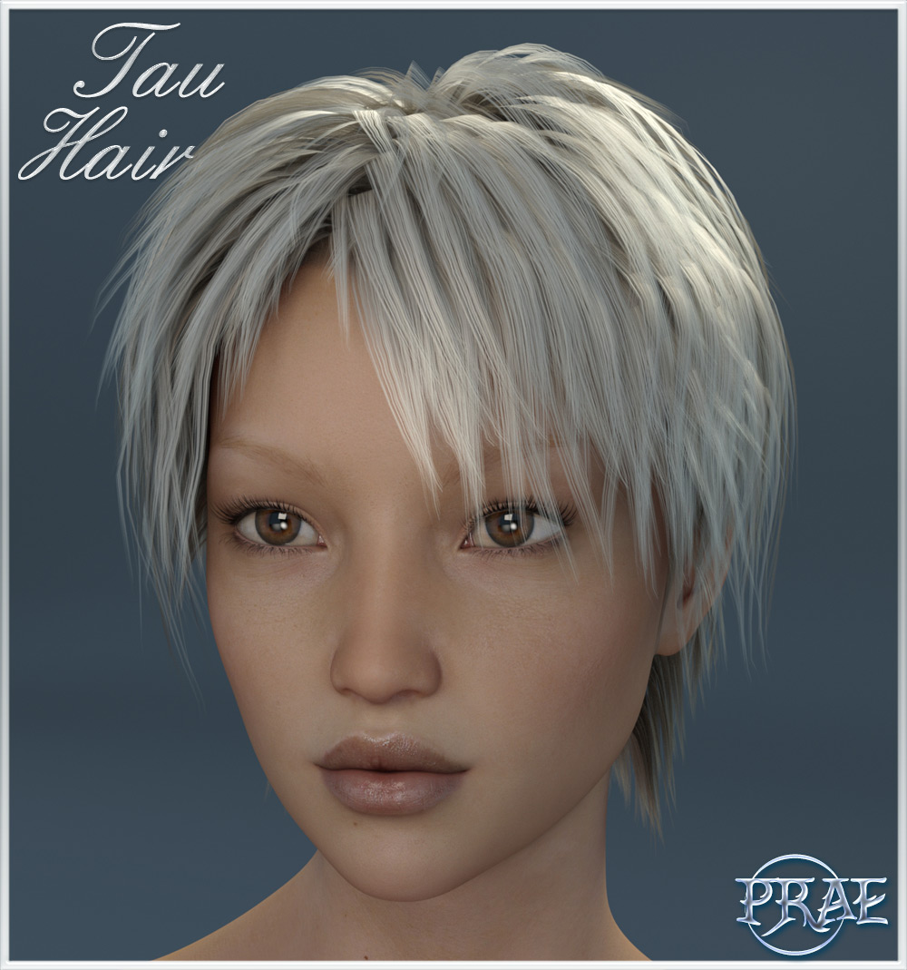 Tau Hair For Genesis 3_DAZ3D下载站
