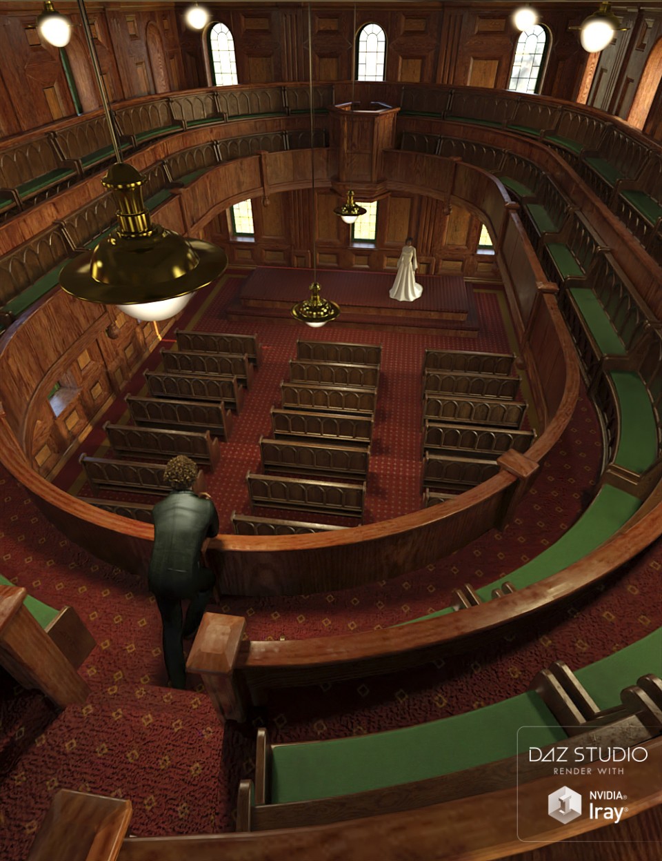 The Meeting Lodge Interior_DAZ3D下载站