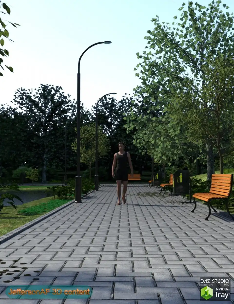 The Park Way_DAZ3D下载站