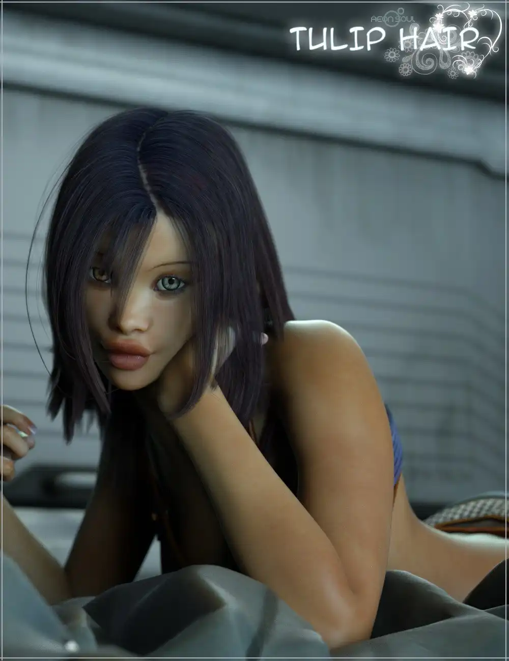 Tulip Hair for Genesis 3 Female(s)_DAZ3DDL