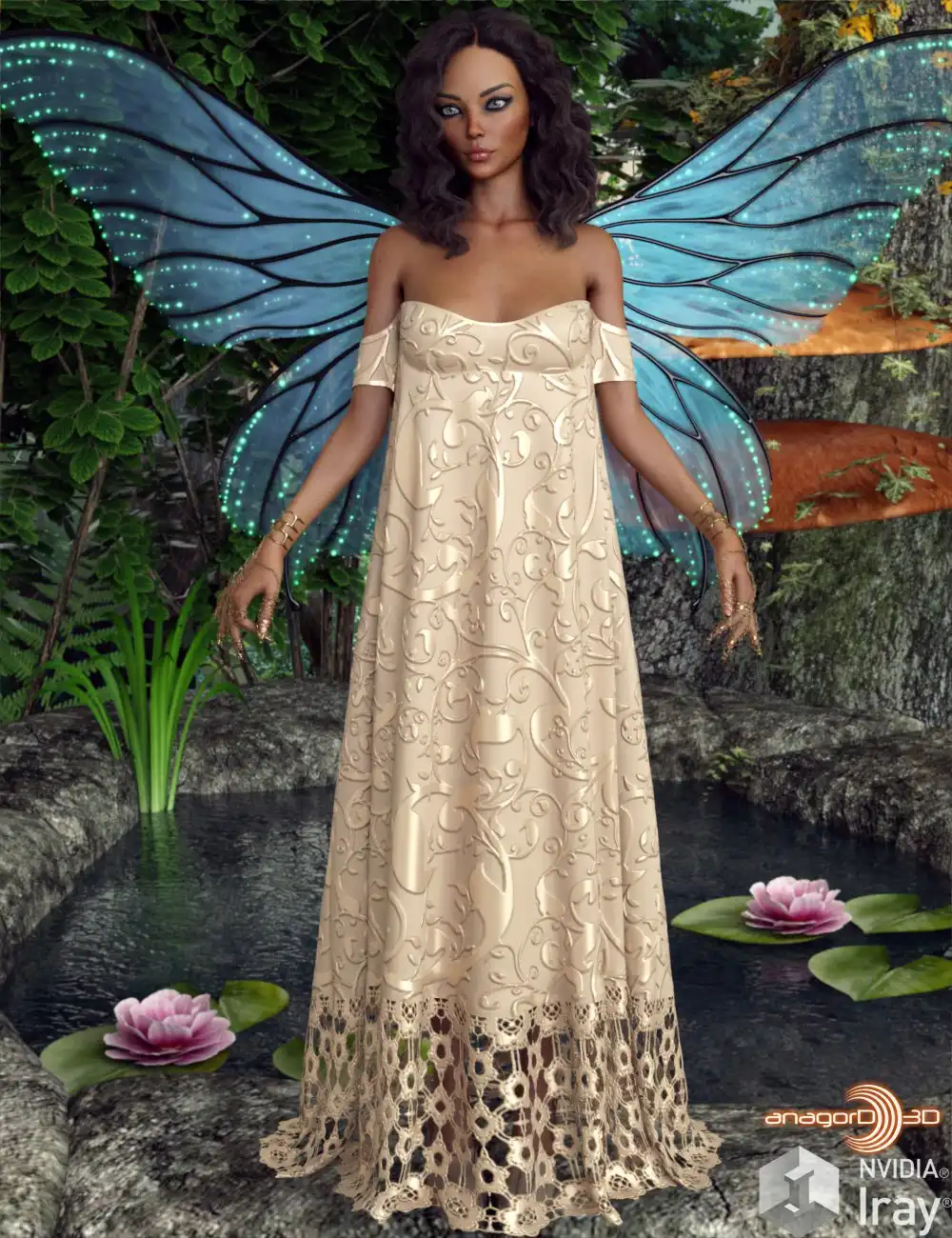 VERSUS – Sweetness dForce Gown_DAZ3D下载站