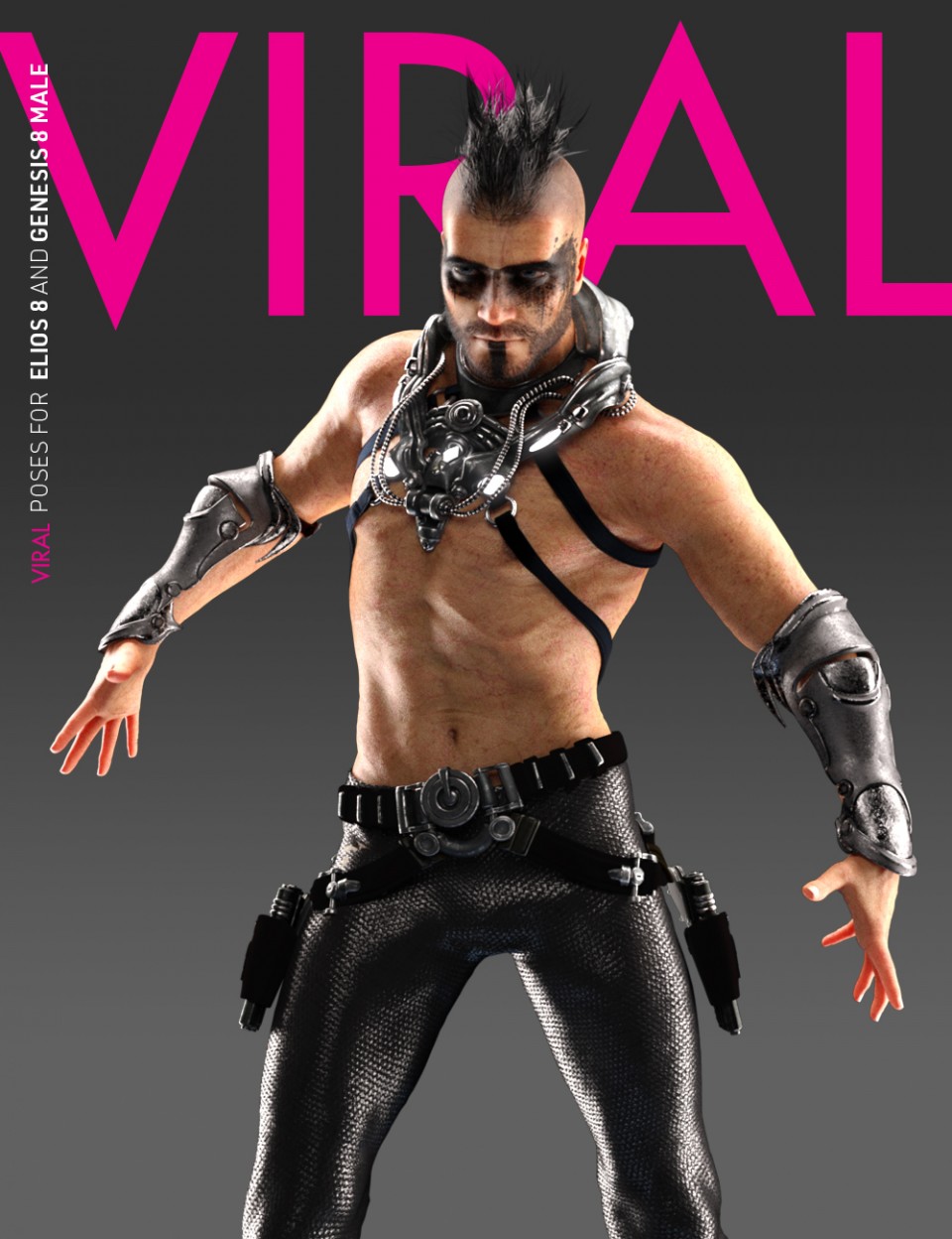 VIRAL Poses for Elios 8 and Genesis 8 Male_DAZ3D下载站