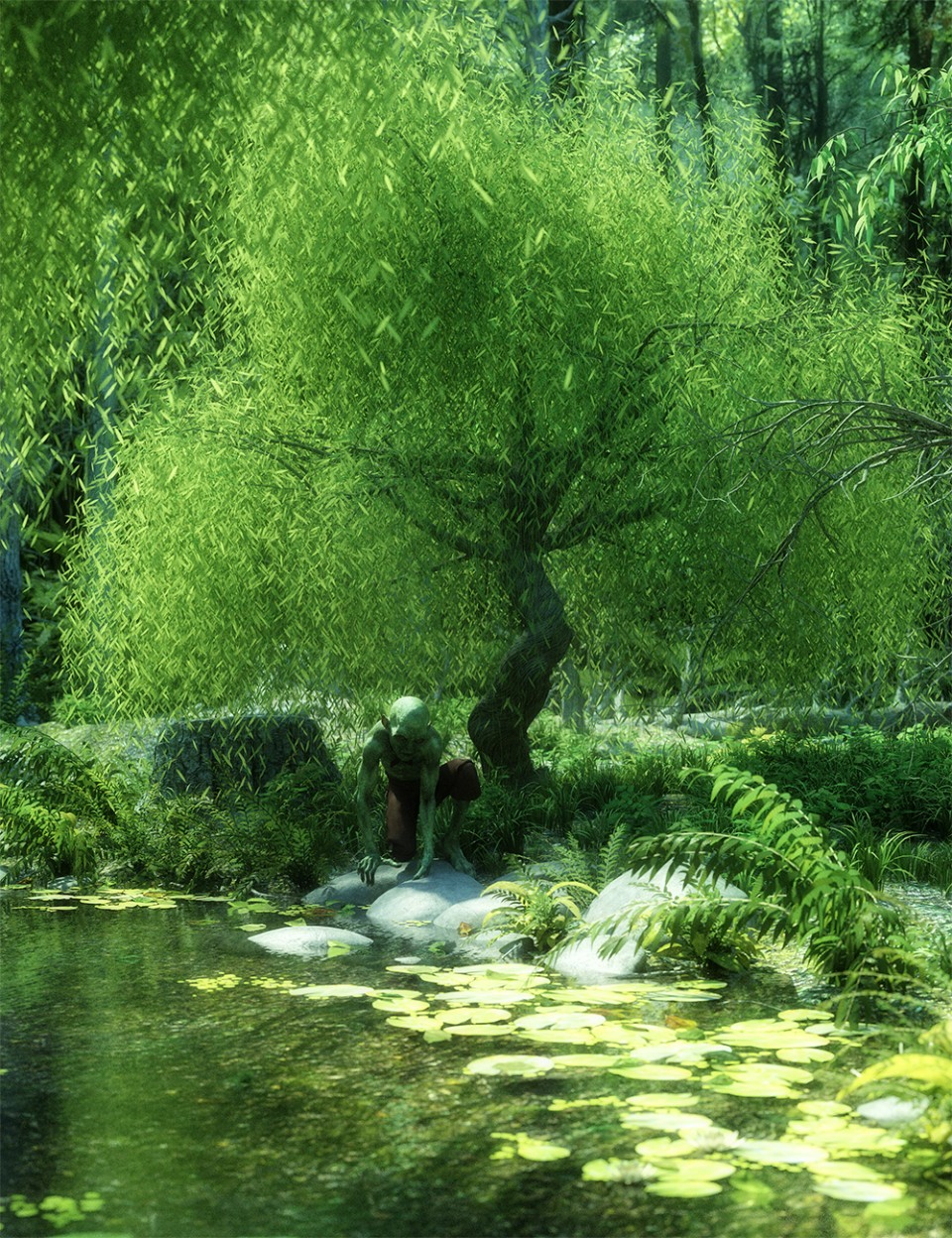 Weeping Willow Trees_DAZ3D下载站