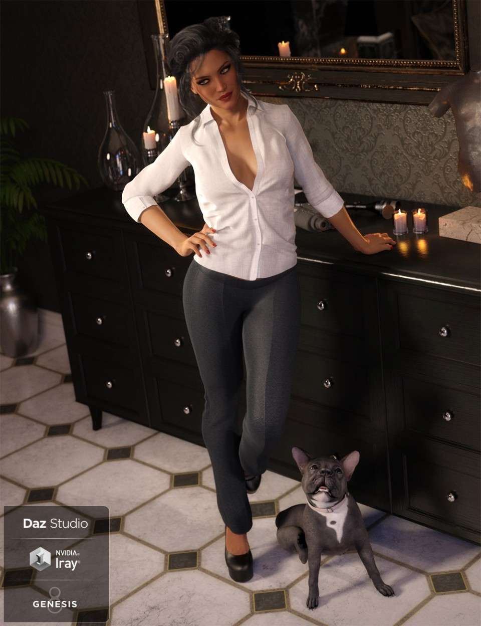 Work Day Outfit for Genesis 8 Female(s)_DAZ3D下载站