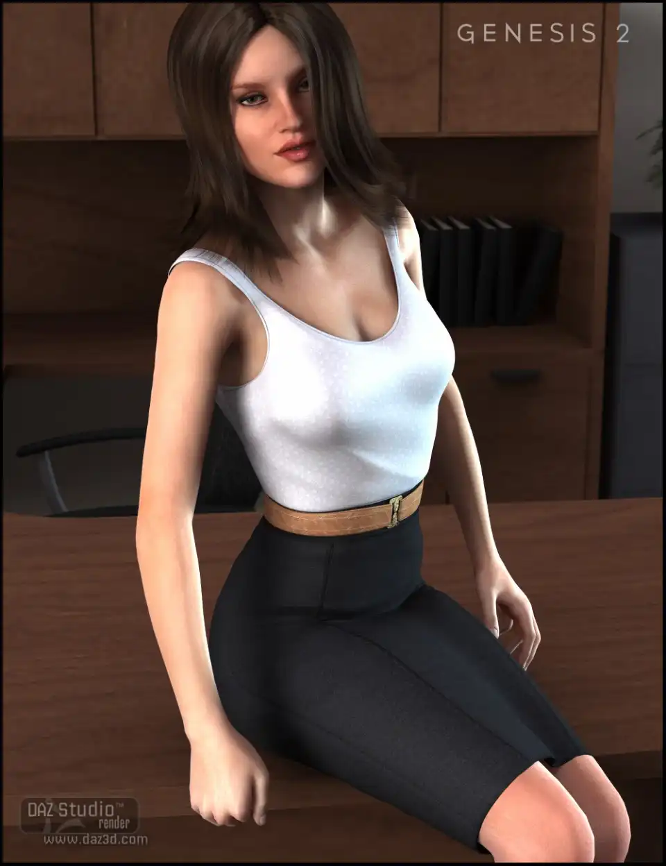 Workday Dress for Genesis 2 Female(s)_DAZ3D下载站