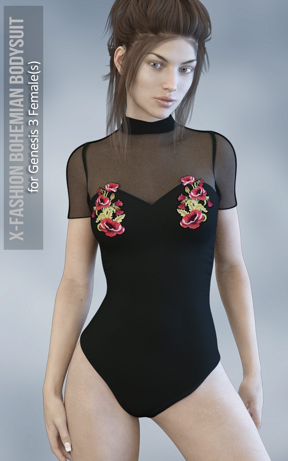 X-Fashion Bohemian Bodysuit for Genesis 3 Females_DAZ3DDL