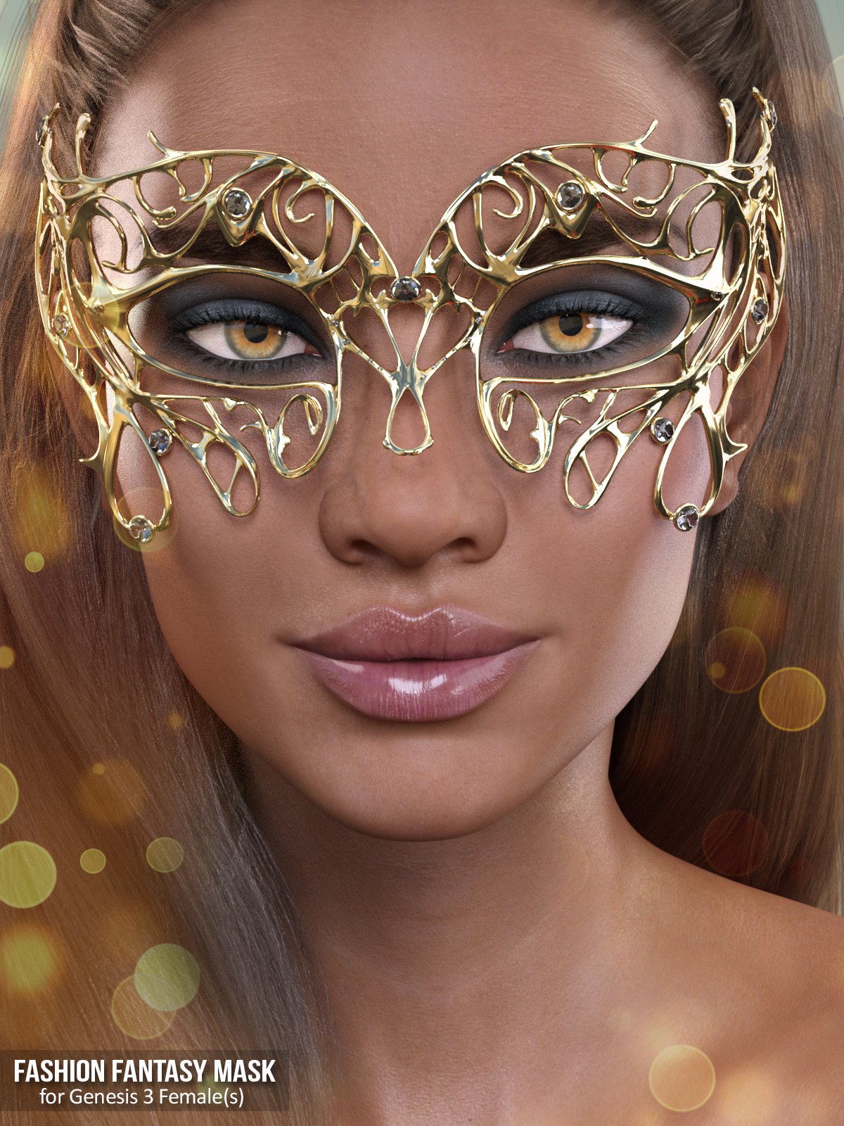 X-Fashion Fantasy Mask for Genesis 3 Females_DAZ3DDL