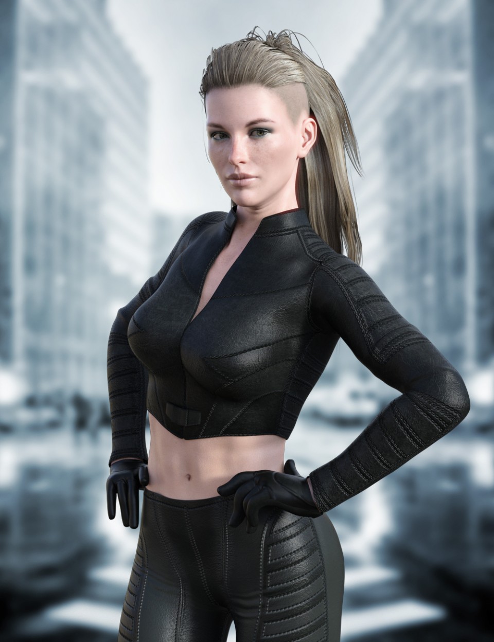 X-Fashion Justice Outfit for Genesis 8 Female(s)_DAZ3D下载站