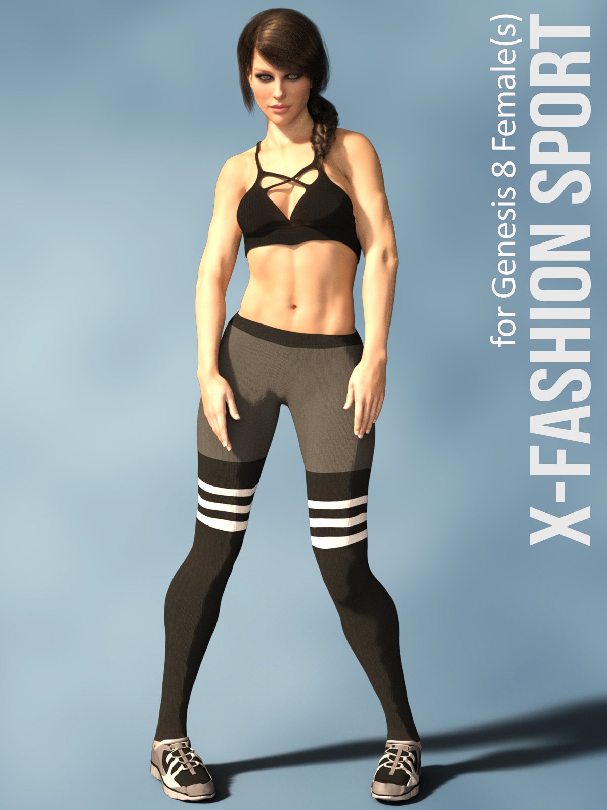 X-Fashion Sport Bathsuit for Genesis 8 Female(s) - DAZ3DDL