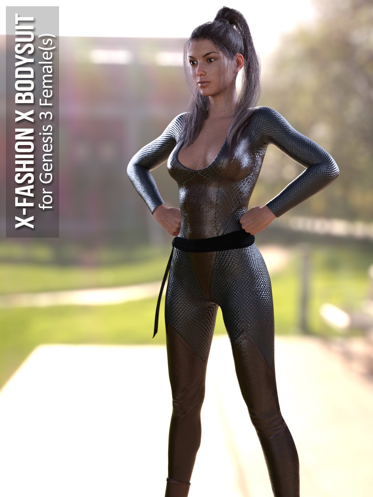 X-Fashion X Bodysuit for Genesis 3 Females_DAZ3D下载站