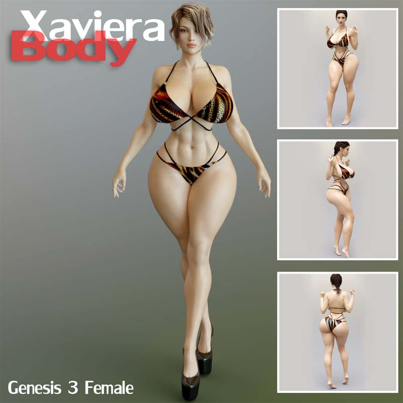Xaviera Body G3F_DAZ3D下载站
