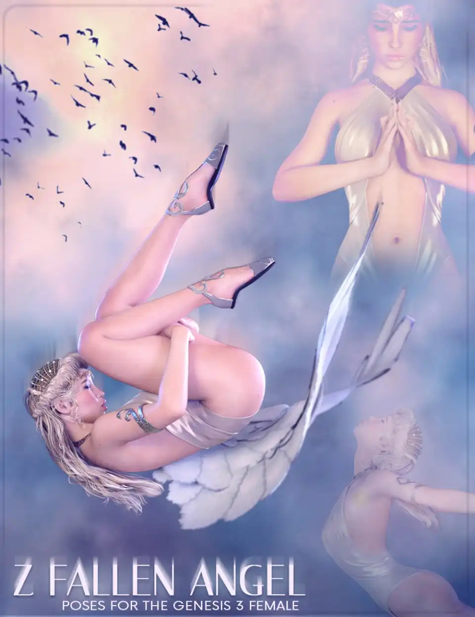 Z Fallen Angel – Poses for the Genesis 3 Female(s)_DAZ3D下载站