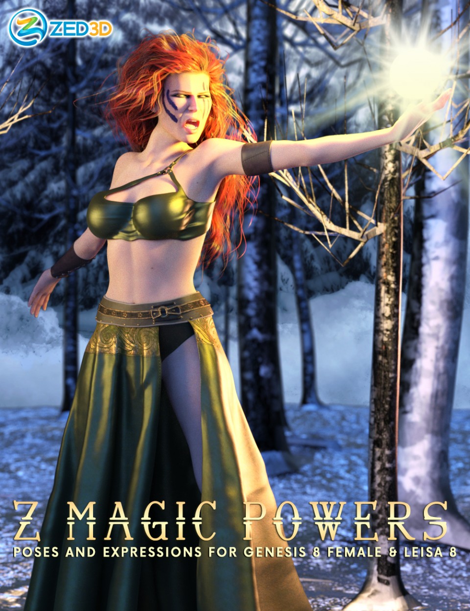 Z Magic Powers Poses and Expressions for Leisa 8_DAZ3D下载站