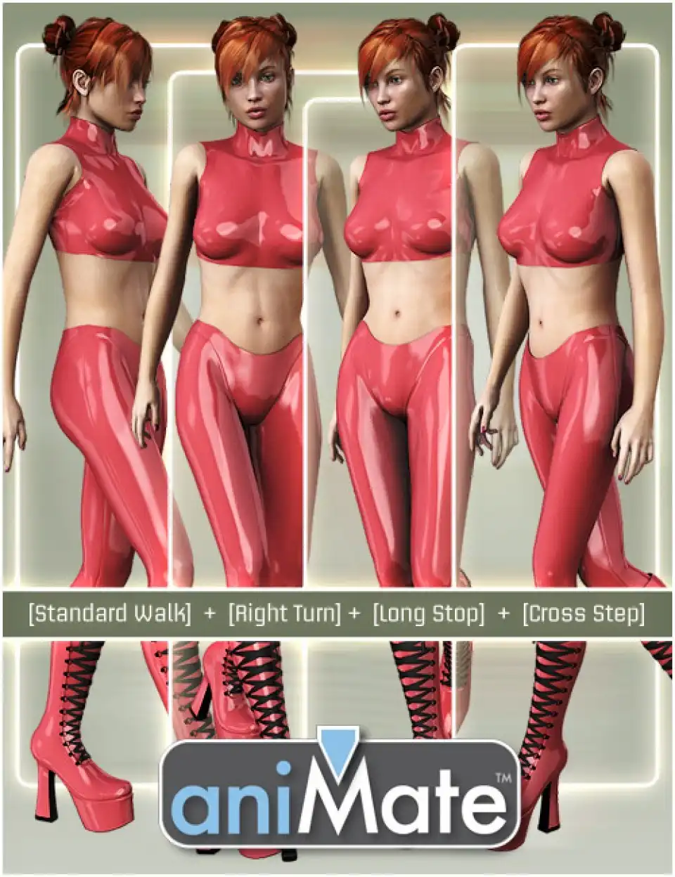 aniMate Walk Construction Kit for Victoria 8_DAZ3D下载站