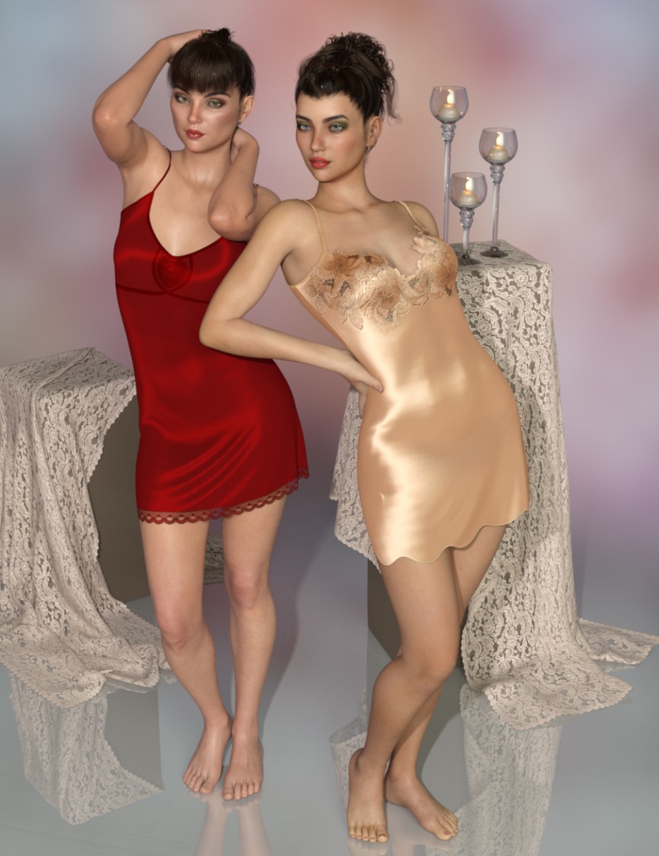 dForce Chelsea Slip Dresses for Genesis 8 Female(s)_DAZ3D下载站