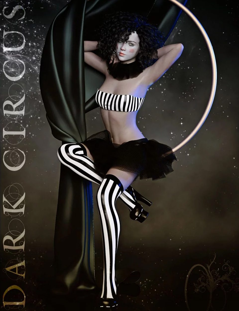 dForce Dark Circus Outfit for Genesis 8 Female(s)_DAZ3DDL