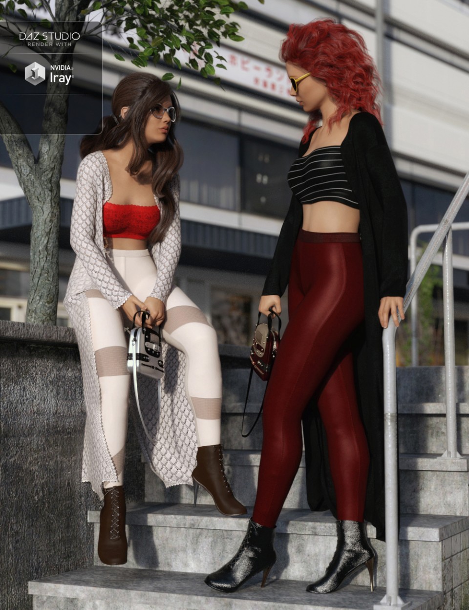 dForce Day Out Outfit Textures_DAZ3D下载站