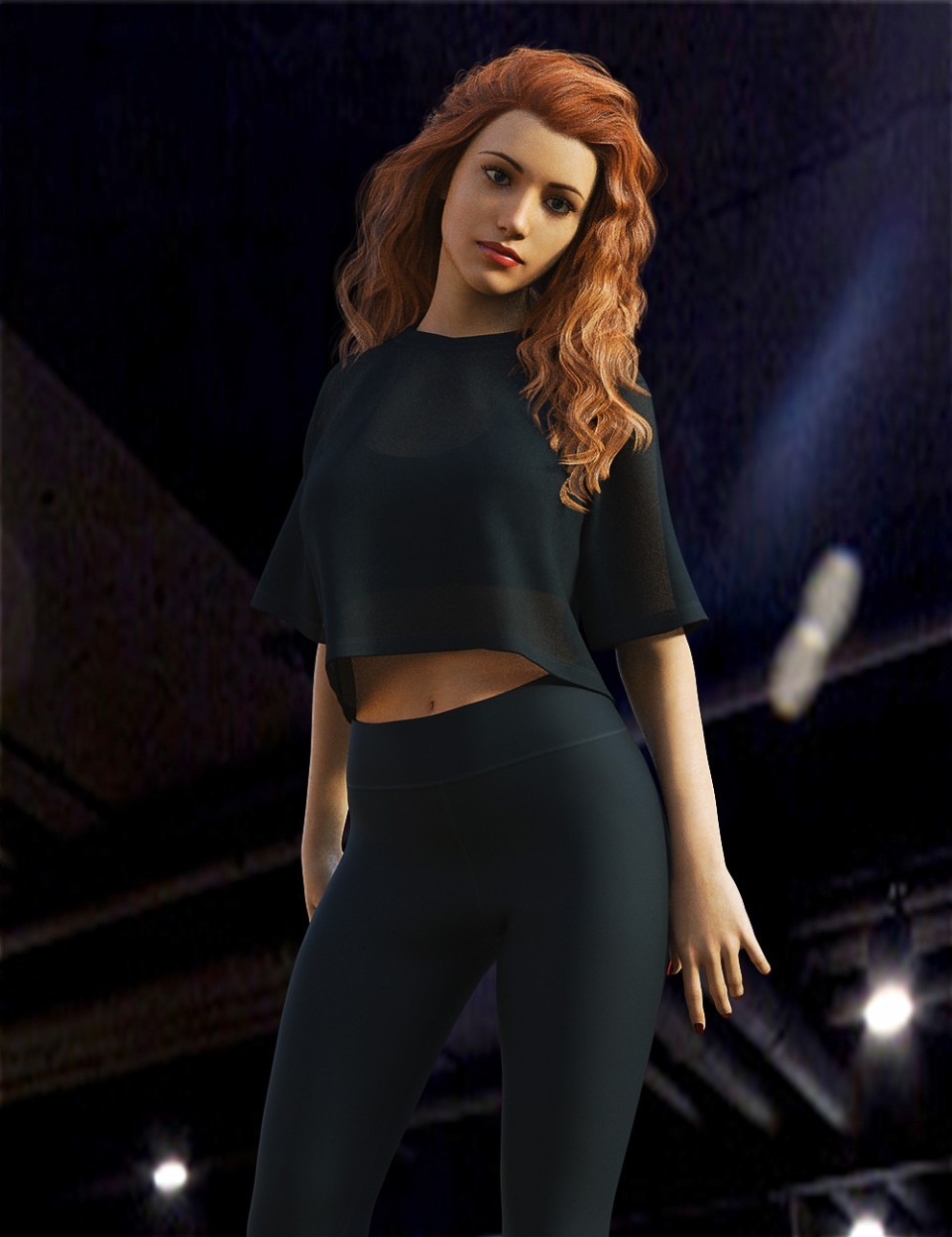 dForce H&C Sportswear Outfits for Genesis 8 Female(s)_DAZ3D下载站
