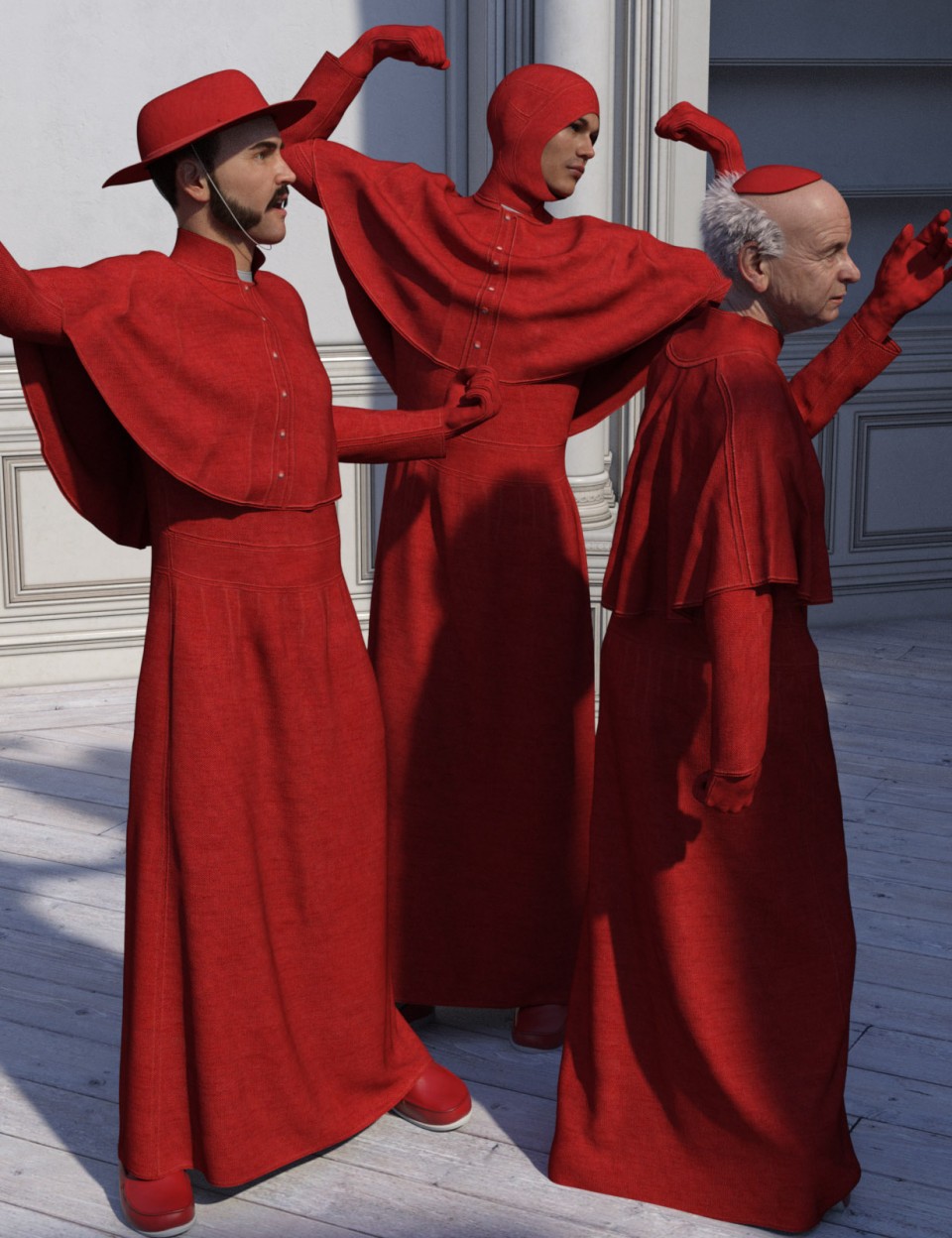 dForce Inquisitor Robe for Genesis 8 Male(s)_DAZ3D下载站