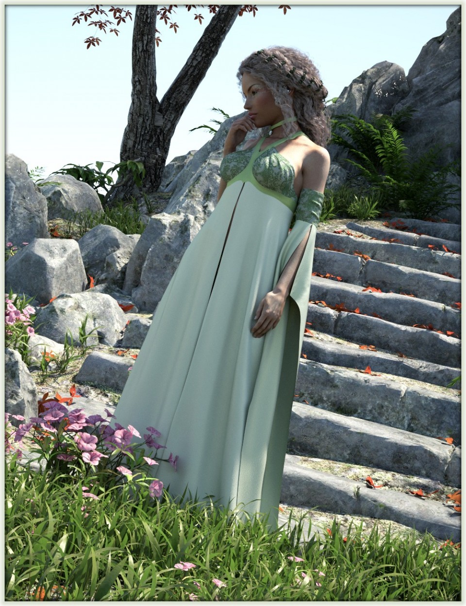 dForce Mahaut Fantasy Outfit for Genesis 8 Female(s)_DAZ3D下载站