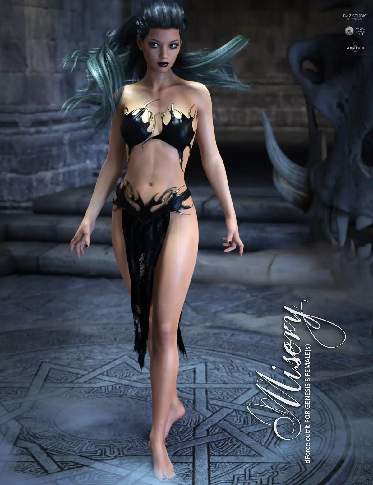 dForce Misery for Genesis 8 Females_DAZ3DDL