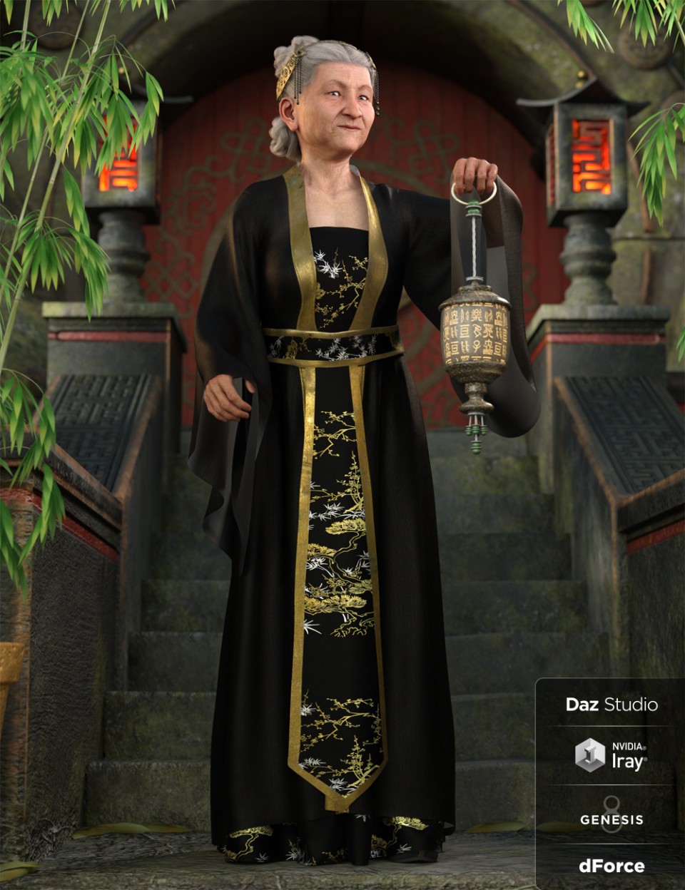 dForce Palace Robes Outfit for Genesis 8 Female(s)_DAZ3DDL