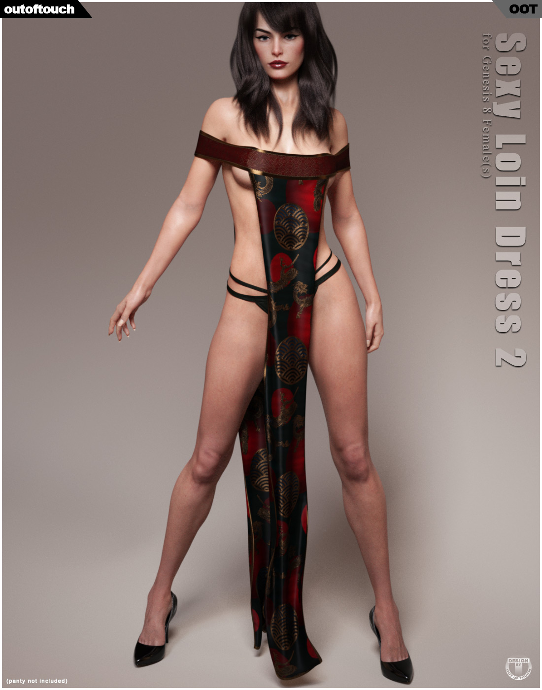 dForce Sexy Loin Dress 2 for Genesis 8 Females_DAZ3DDL
