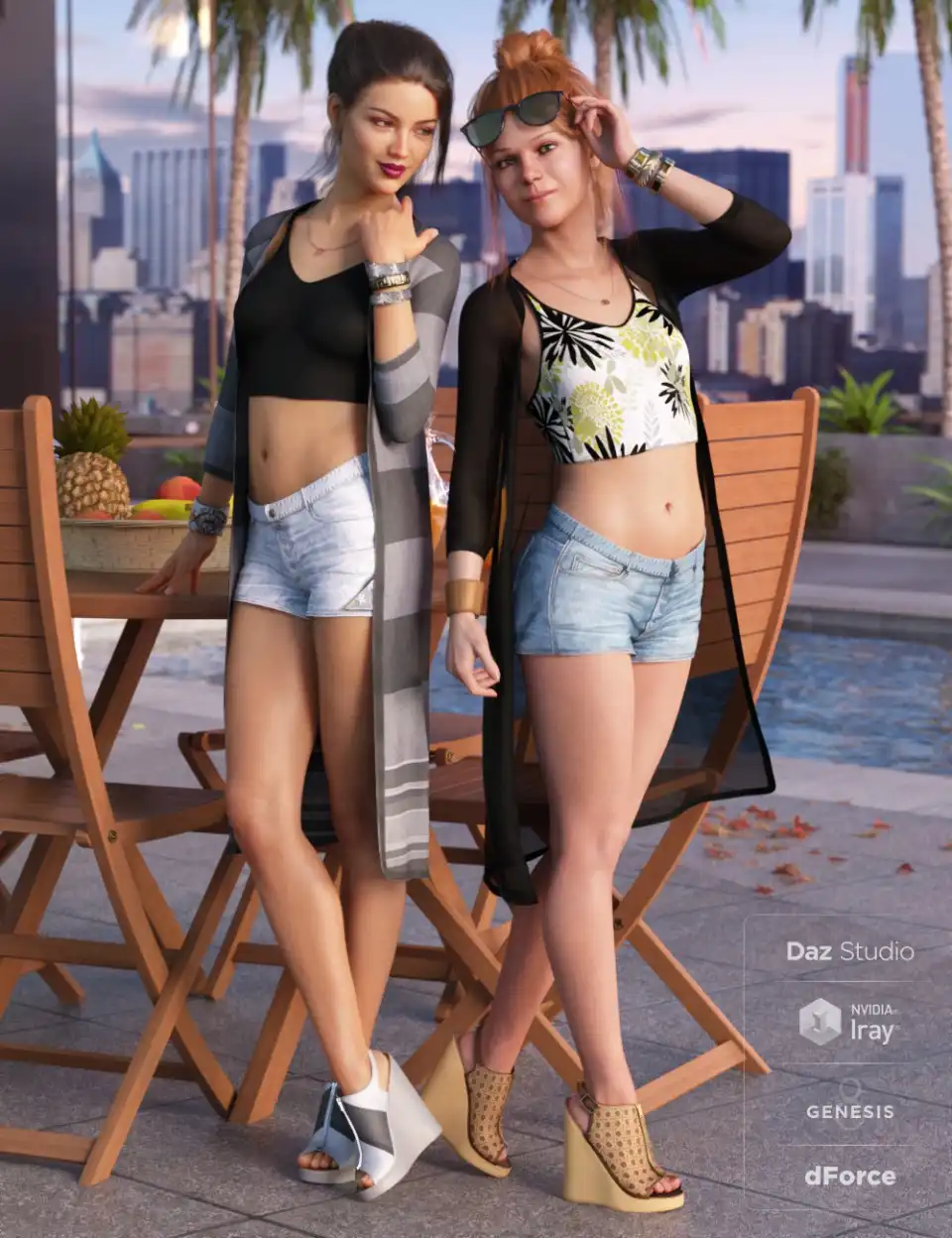 dForce Sunny Days Textures_DAZ3D下载站