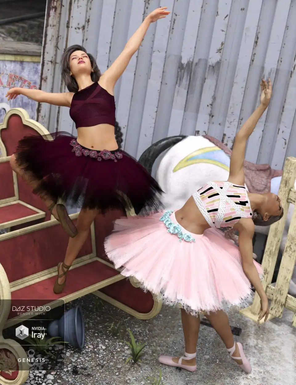dForce Urban Ballerina Textures_DAZ3DDL