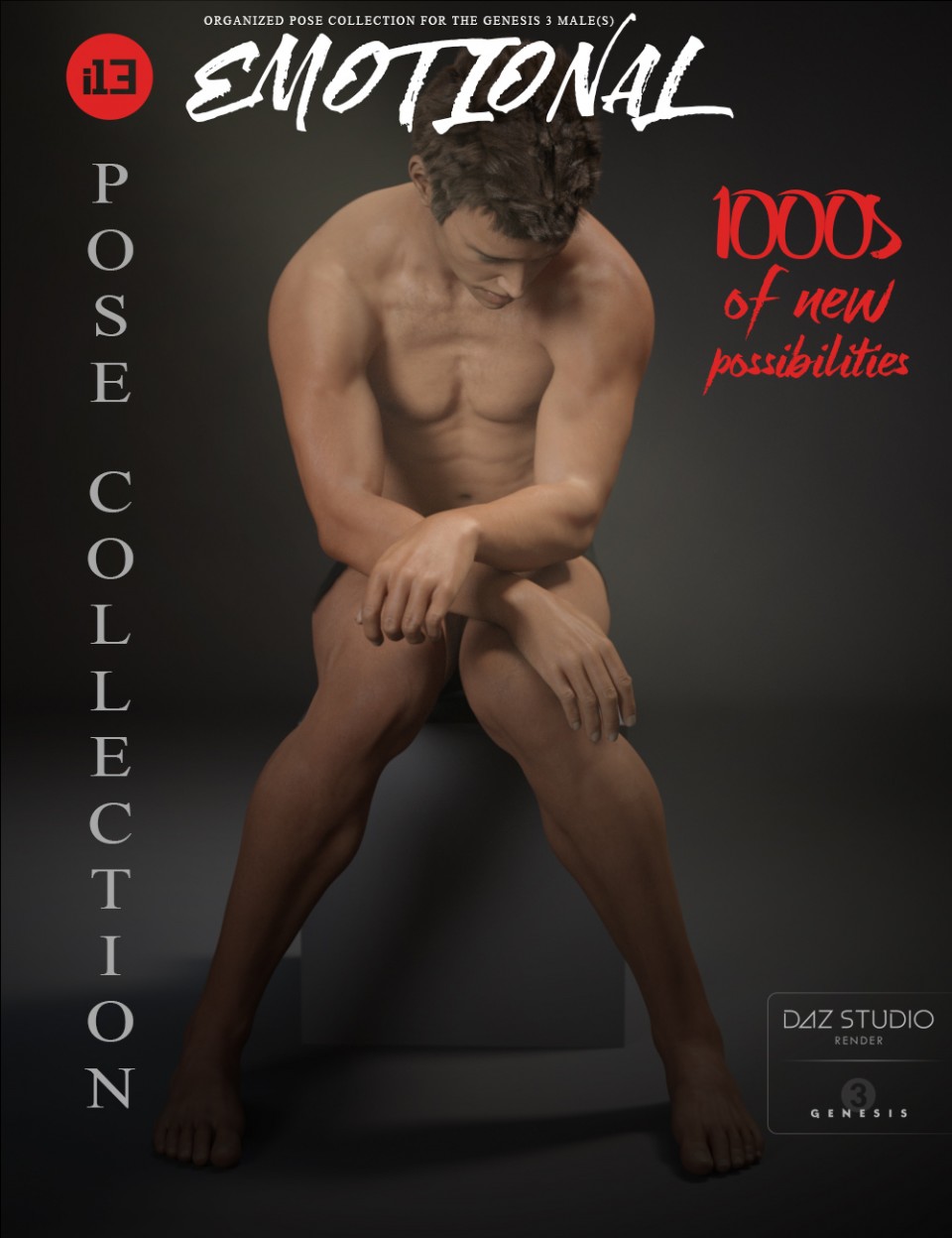 i13 Emotional Pose Collection for the Genesis 3 Male(s)_DAZ3D下载站