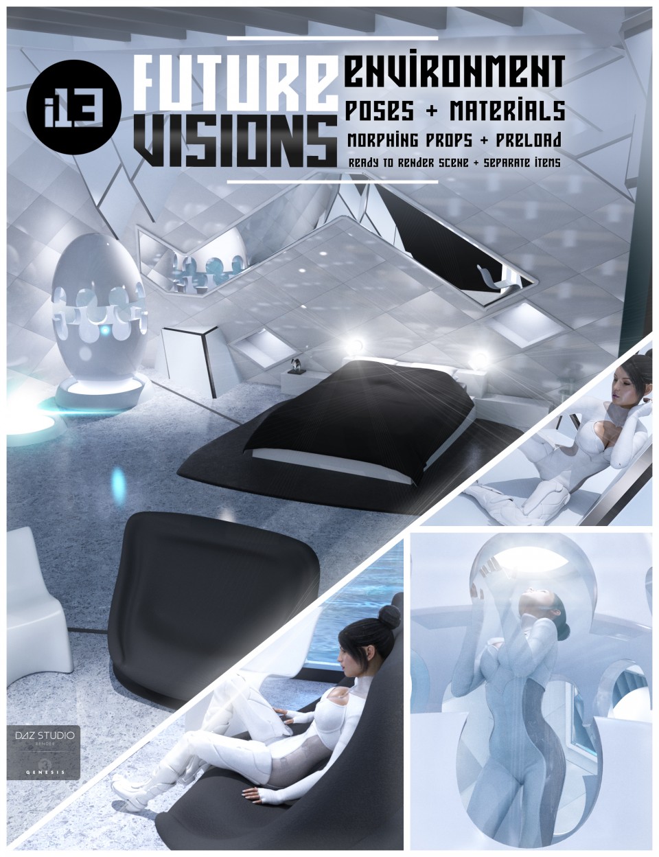 i13 Future VISIONS Environment and Poses_DAZ3D下载站