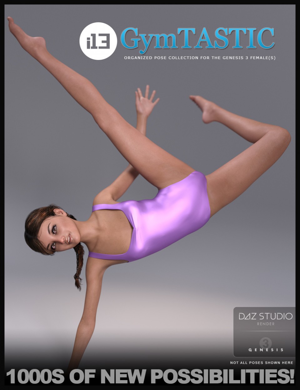 i13 GymTASTIC Pose Collection for the Genesis 3 Female(s)_DAZ3D下载站