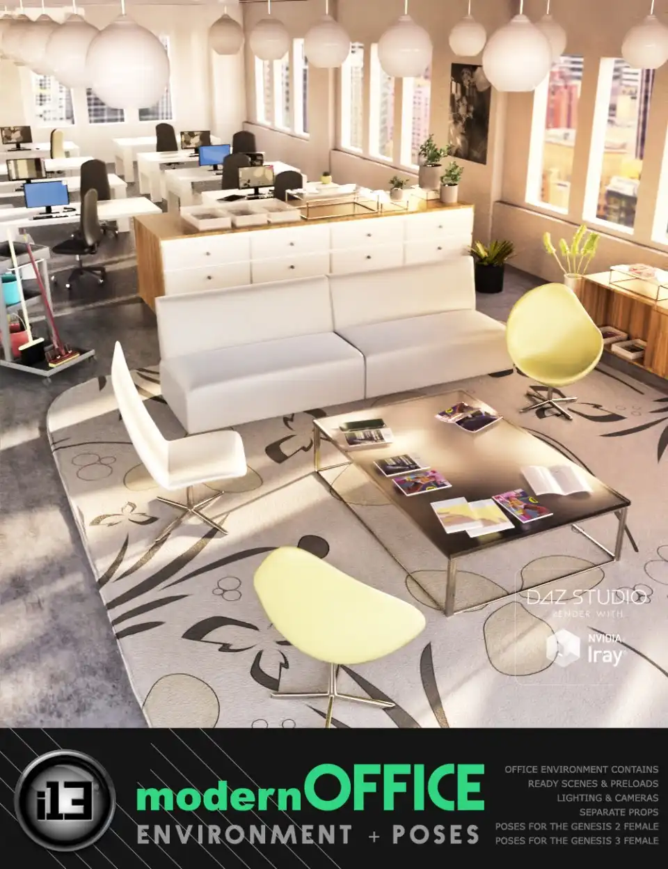 i13 Modern Office_DAZ3DDL