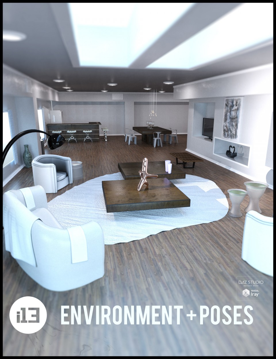 i13 NEW Addition Living Environment with Poses_DAZ3D下载站