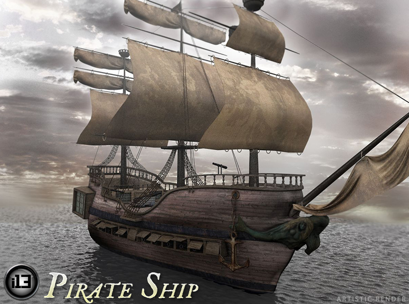 i13 Pirate Ship_DAZ3DDL
