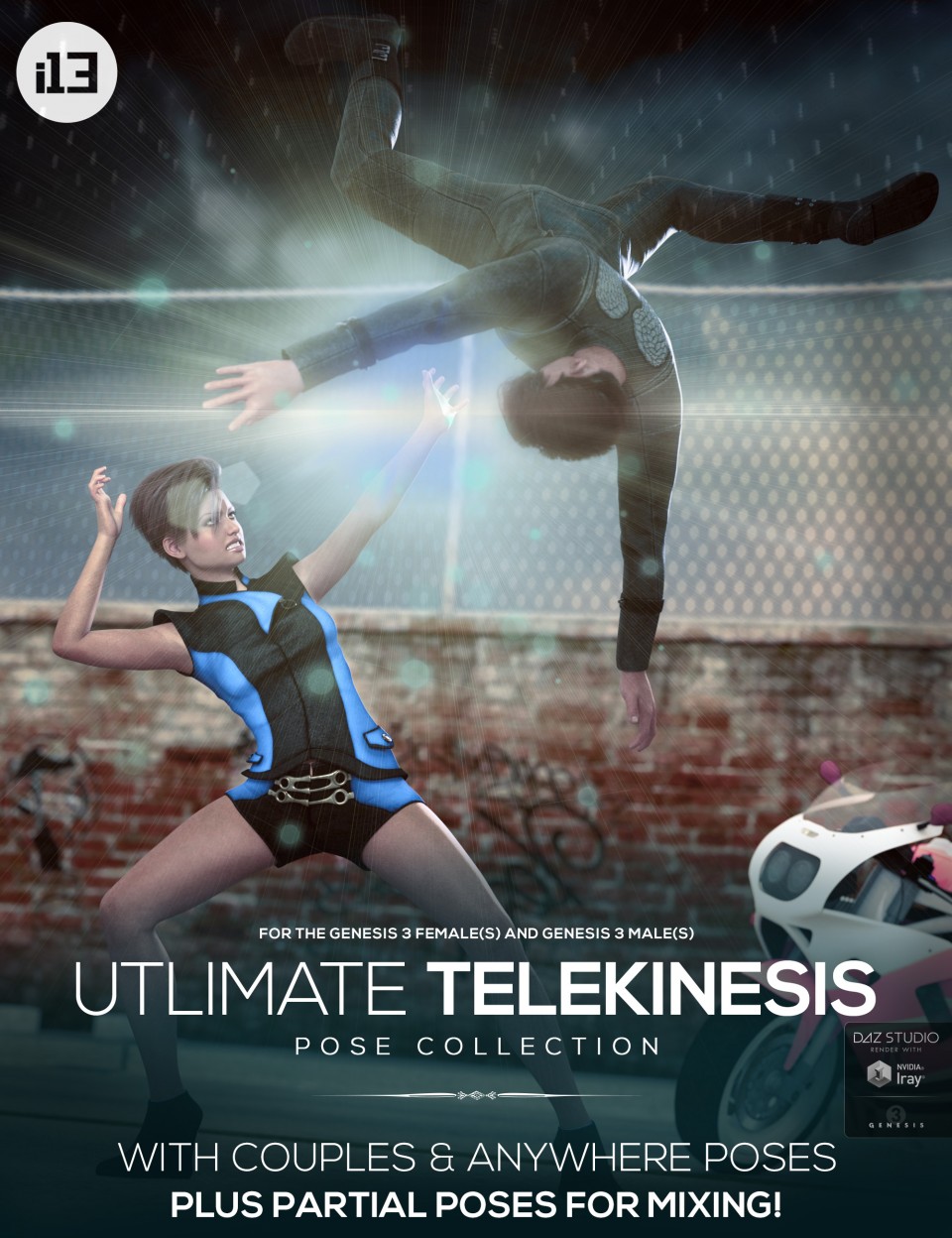 i13 Ultimate Telekinesis Pose Collection_DAZ3D下载站
