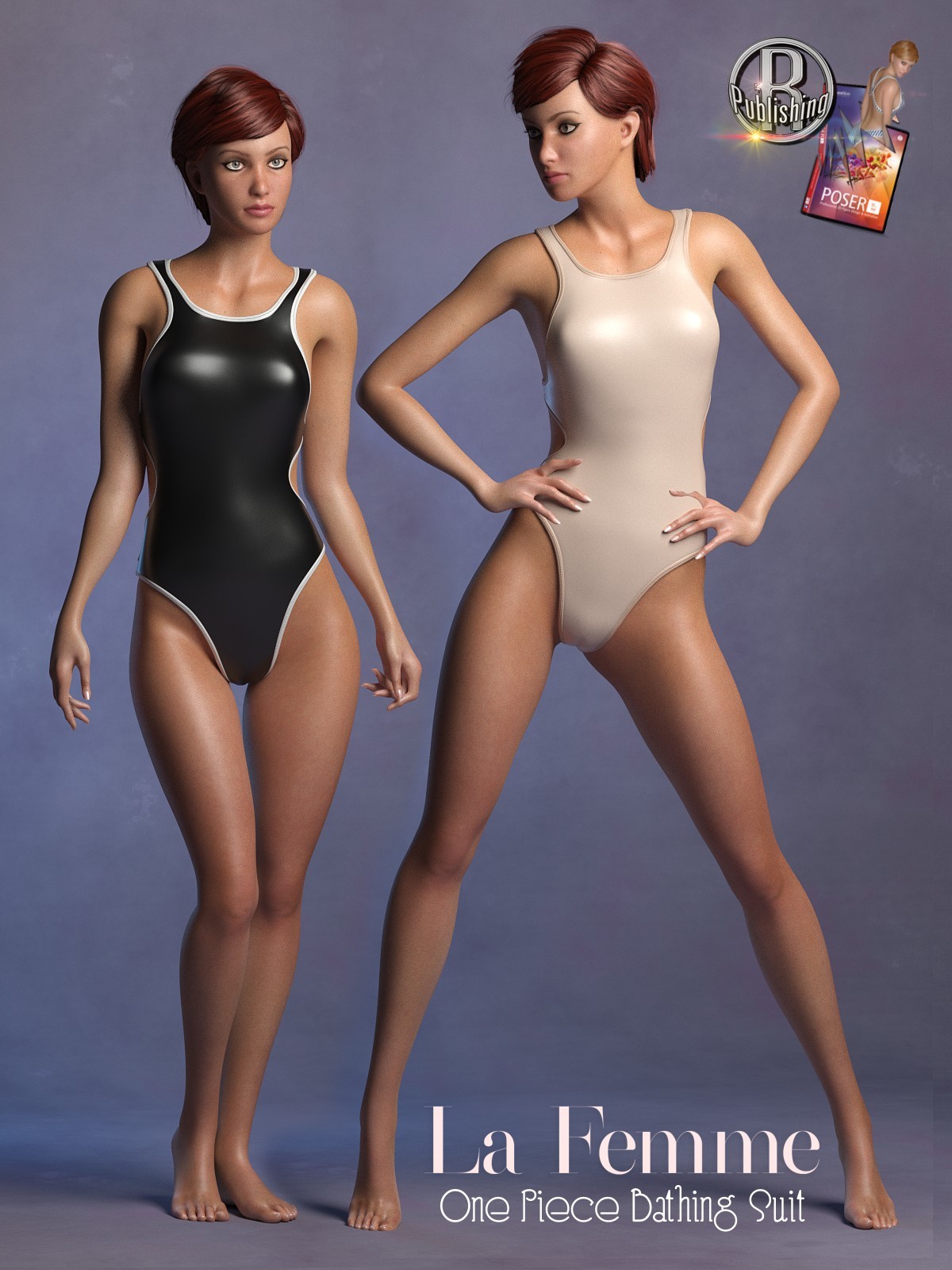 1 Piece Bathing Suit for La Femme for Poser 11_DAZ3DDL