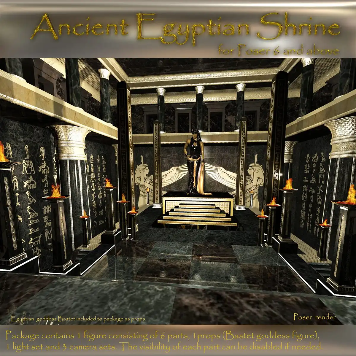 AJ Ancient Egyptian Shrine_DAZ3D下载站
