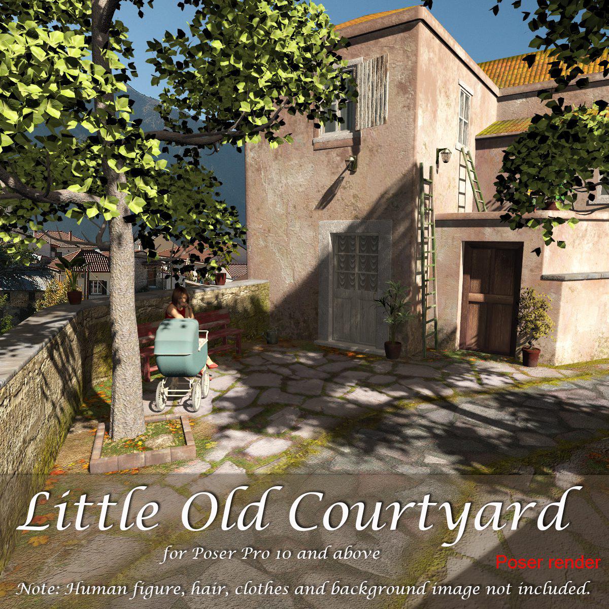 AJ Little Old Courtyard_DAZ3D下载站