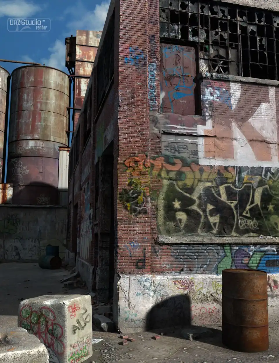Abandoned Factory_DAZ3D下载站
