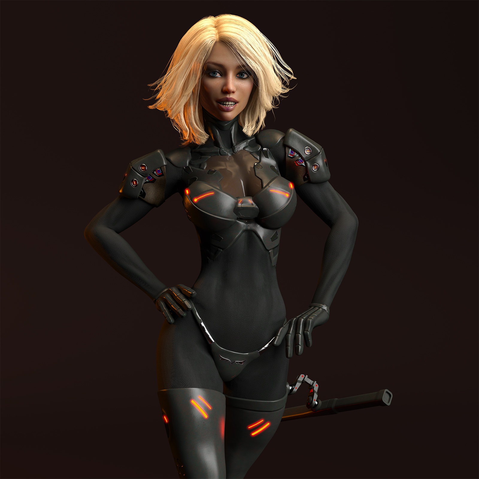 Abrion Combat Suit and Character Morph for Genesis 8 Female_DAZ3D下载站
