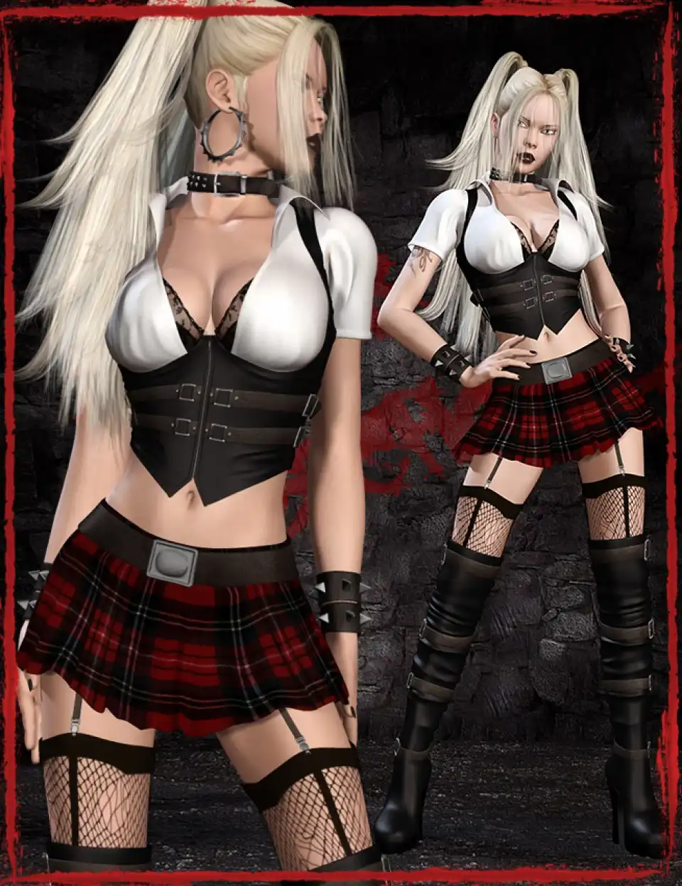 After School 2 for Genesis 2 Female(s) and V4_DAZ3DDL