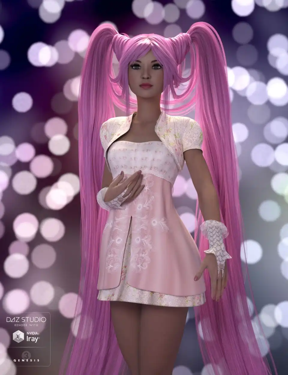 Amethyst Outfit for Genesis 3 Female(s)_DAZ3D下载站
