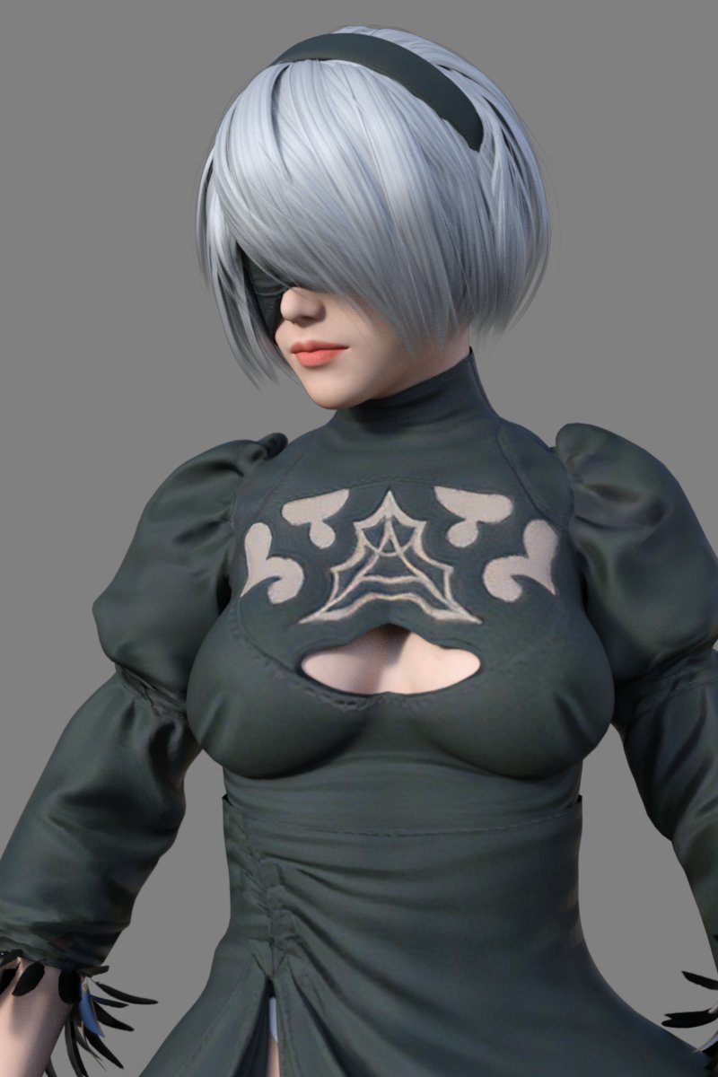 Android Hair for Genesis 8 Female
