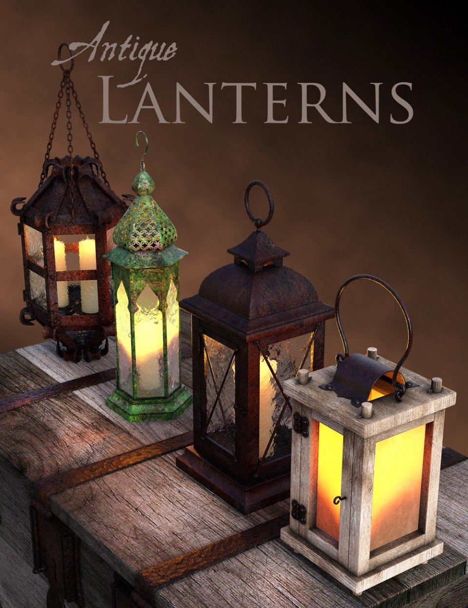 Antique Lanterns_DAZ3D下载站