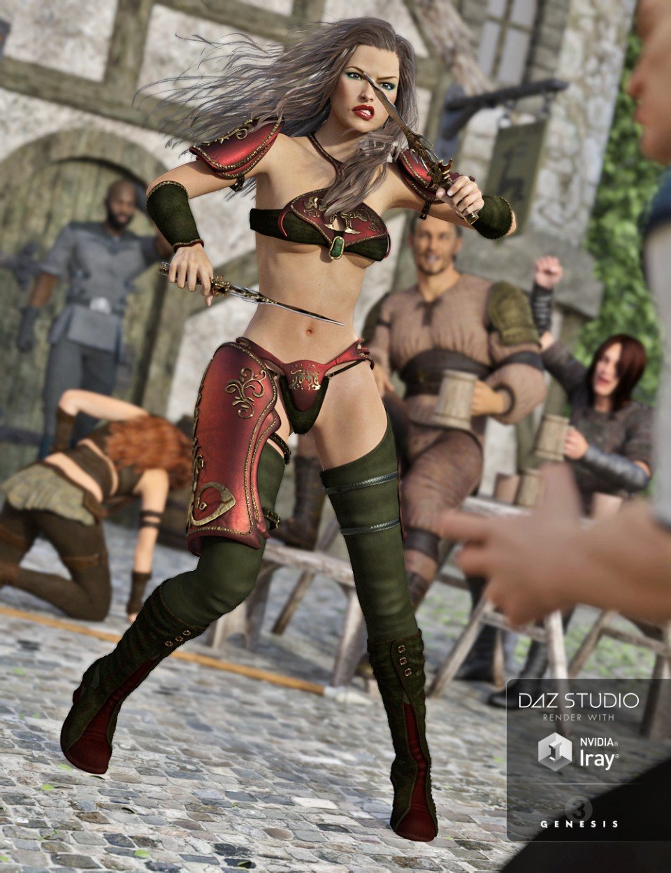 Battle Driven Outfit for Genesis 3 Female(s) + Textures_DAZ3DDL