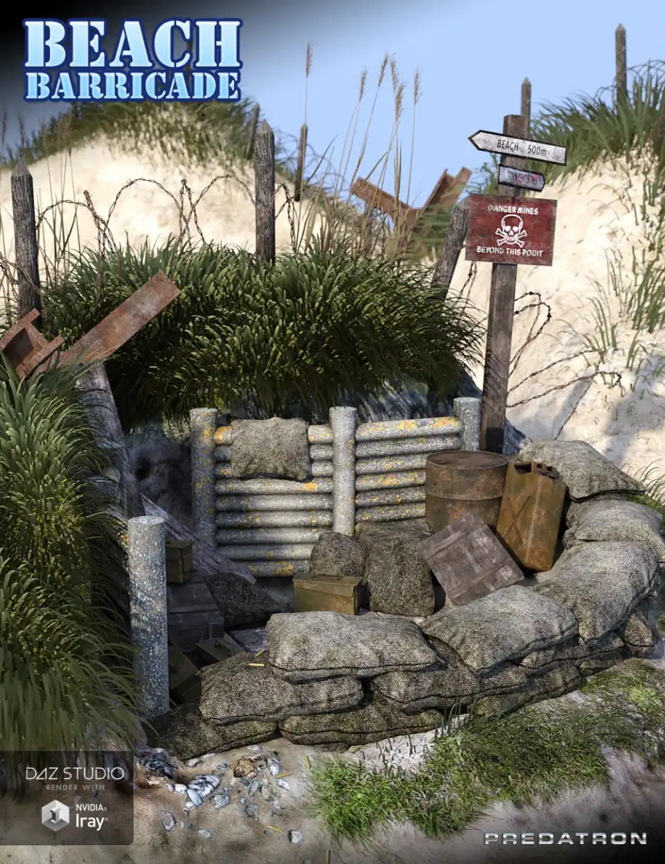 Beach Barricade_DAZ3D下载站