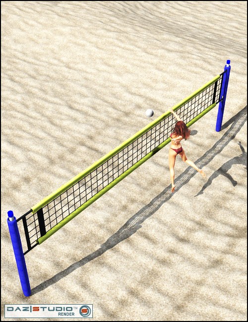 Beach Volleyball Set_DAZ3DDL