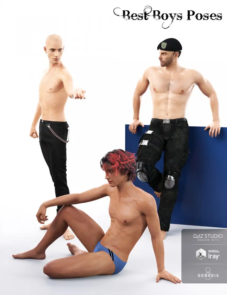 Best Boys Poses for Genesis 8 Male_DAZ3DDL