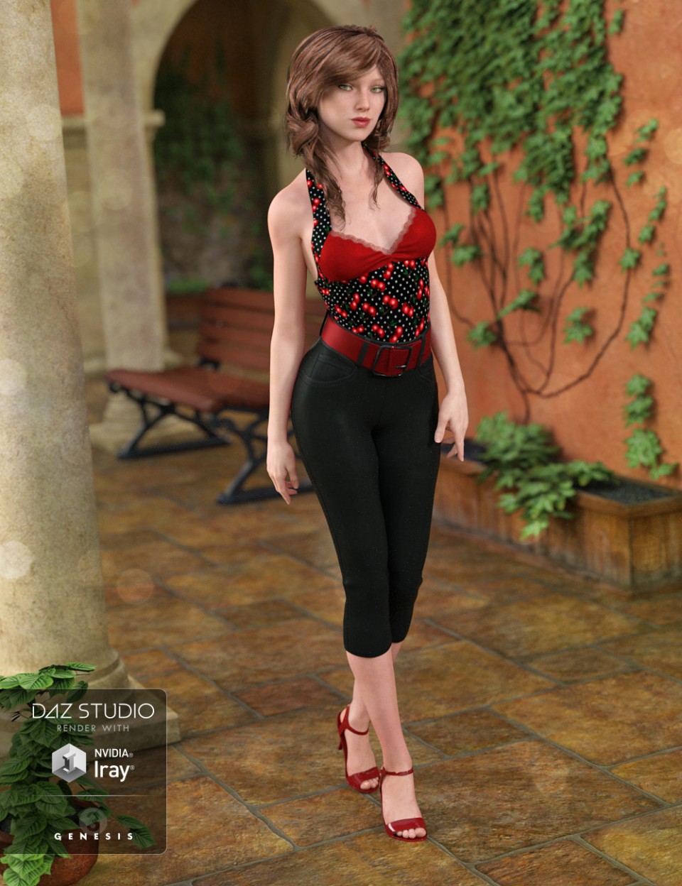 Betty Outfit for Genesis 3 Female(s)_DAZ3D下载站